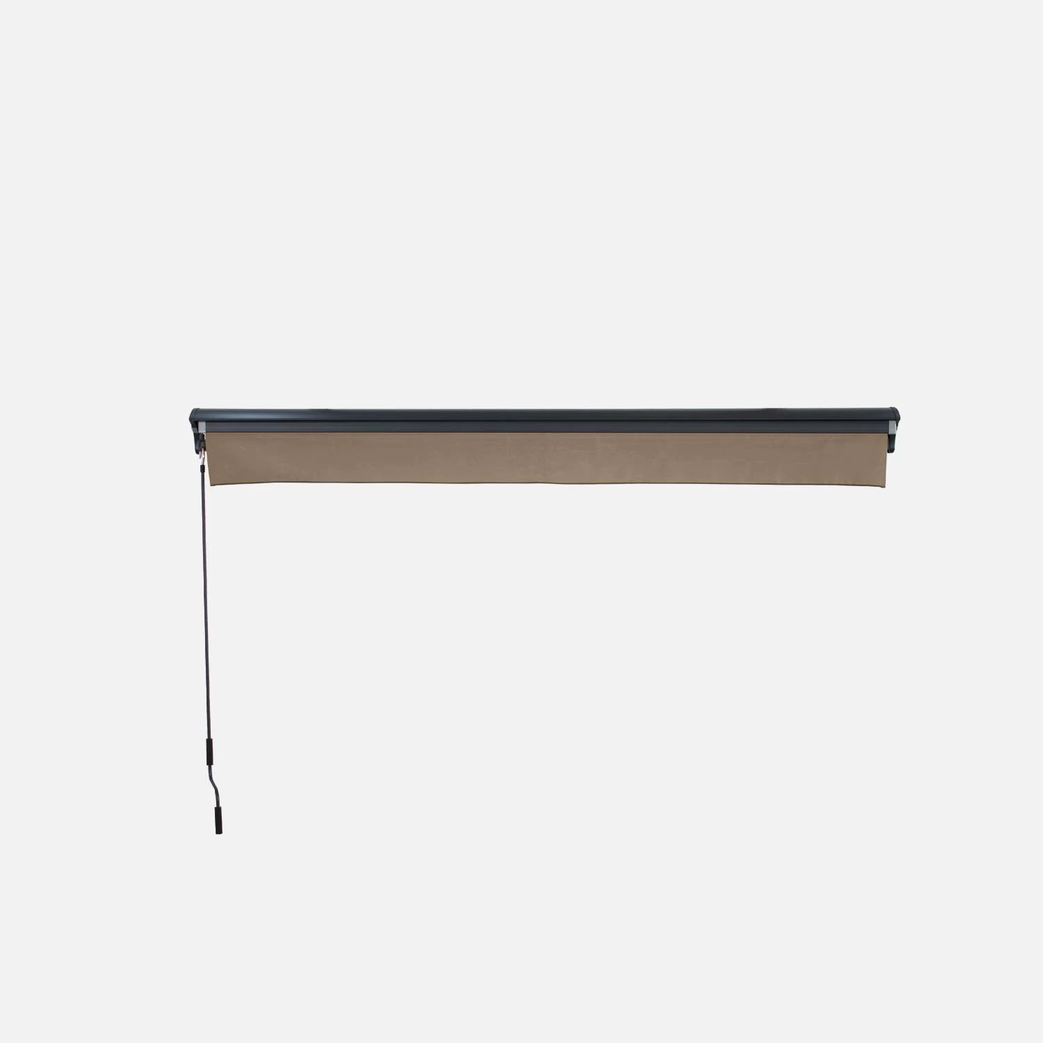 Store Banne Manuel 3x2m Couleur : Taupe 4 Store Banne Manuel 3x2m Couleur : Taupe – Image 2