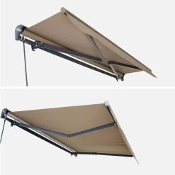 Store Banne Manuel 3x2m Couleur : Taupe 10 Store Banne Manuel 3x2m Couleur : Taupe -Outdoor Living Soldes AWM3X2SCBN 03