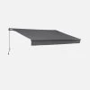 Store Banne Manuel 4x2,5m Couleur : Gris -Outdoor Living Soldes AWM4X25KDGY 01