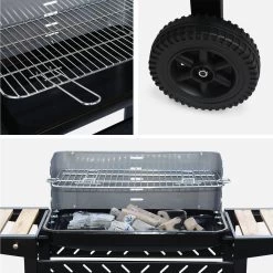 Barbecue Charbon 11 Barbecue Charbon -Outdoor Living Soldes BBQ808WD 04