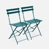 Chaise De Jardin Pliable Métal (lot De 2) Couleur : Bleu Canard 1 Chaise De Jardin Pliable Métal (lot De 2) Couleur : Bleu Canard -Outdoor Living Soldes BS2CHRBD 01