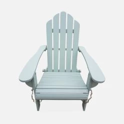 Fauteuil De Jardin Pliable Bois Couleur : Vert De Gris -Outdoor Living Soldes ECADIROGGY 02