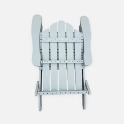 Fauteuil De Jardin Pliable Bois Couleur : Vert De Gris -Outdoor Living Soldes ECADIROGGY 03