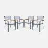 Chaise De Jardin Empilable Aluminium (lot De 4) 1 Chaise De Jardin Empilable Aluminium (lot De 4) -Outdoor Living Soldes ECXTSARMX4AT 01