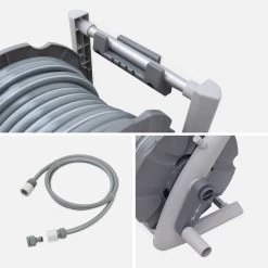 Dévidoir Mural Automatique Avec Tuyau D'arrosage, 20m -Outdoor Living Soldes EXWH20MINI 04