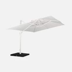 Parasol Déporté Rectangulaire 3x4 M 13 Parasol Déporté Rectangulaire 3x4 M -Outdoor Living Soldes HU3X4WH 02
