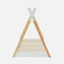 Lit Tipi Enfant 90 X 190 Cm En Pin Naturel, Sommier Inclus Couleur : Blanc 9 Lit Tipi Enfant 90 X 190 Cm En Pin Naturel, Sommier Inclus Couleur : Blanc -Outdoor Living Soldes IBEDTIPIWH 02