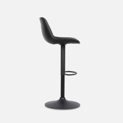 Tabouret Bar Réglable 60,5/81,5cm Simili Cuir (lot De 2) Couleur : Noir 14 Tabouret Bar Réglable 60,5/81,5cm Simili Cuir (lot De 2) Couleur : Noir -Outdoor Living Soldes IBSAJPUX2BK 03
