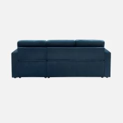Canapé Convertible 3 Places Velours Couleur : Bleu Pétrole 14 Canapé Convertible 3 Places Velours Couleur : Bleu Pétrole -Outdoor Living Soldes ICCSOFAVVBLU 03