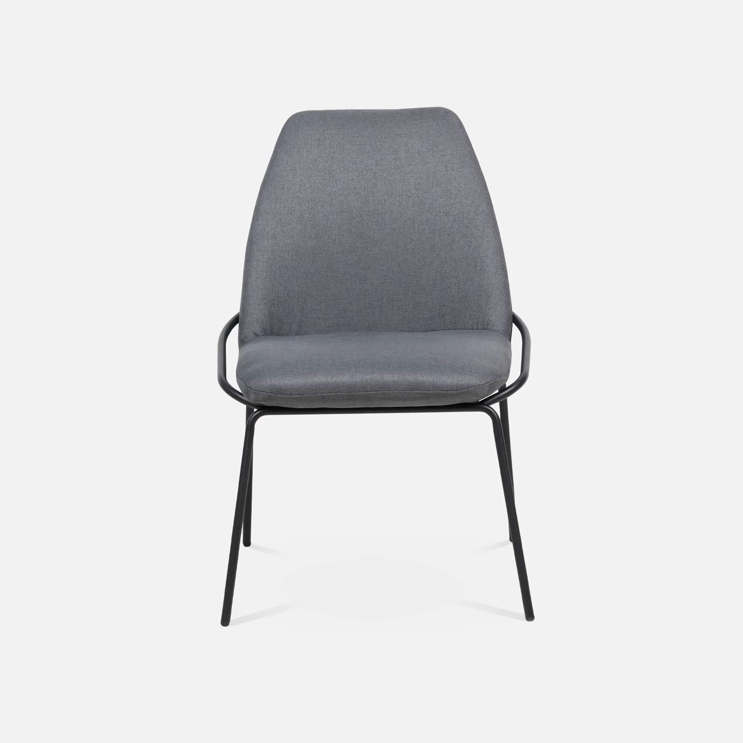 Chaise Design En Tissu (lot De 2) 6 Chaise Design En Tissu (lot De 2) – Image 4