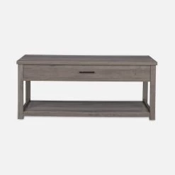 Table Basse Effet Bois, 1 Tiroir 12 Table Basse Effet Bois, 1 Tiroir -Outdoor Living Soldes ICTBL110GY 02