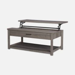 Table Basse Effet Bois, 1 Tiroir 13 Table Basse Effet Bois, 1 Tiroir -Outdoor Living Soldes ICTBL110GY 03