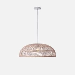 Suspension En Rotin Naturel Ø60cm -Outdoor Living Soldes ILUMPAN60ROT 01
