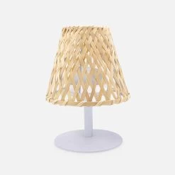 Lampe LED Nomade Sans Fil Intérieur/extérieur, En Bambou 7 Lampe LED Nomade Sans Fil Intérieur/extérieur, En Bambou -Outdoor Living Soldes ILUMTOL26BAMB 01