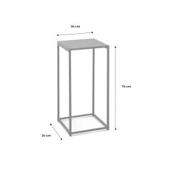 Table D'appoint Gigogne/ Bout De Canapé (lot De 2) 19 Table D'appoint Gigogne/ Bout De Canapé (lot De 2) -Outdoor Living Soldes INDUSTX2BK MENS 01