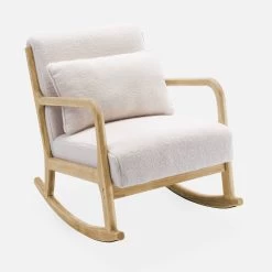 Rocking Chair Scandinave Bouclettes 13 Rocking Chair Scandinave Bouclettes -Outdoor Living Soldes IRACSCABOUCL 01