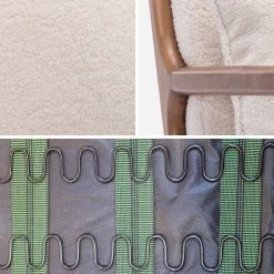 Rocking Chair Scandinave En Bois Et Tissu Bouclette -Outdoor Living Soldes IRACSCALWLBOUCL 04