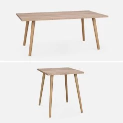 Table Basse Effet Bois (lot De 2) 12 Table Basse Effet Bois (lot De 2) -Outdoor Living Soldes ISTABLX2NAT 03