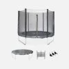 Trampoline 250 Cm Avec Pack D'accessoires Couleur : Gris -Outdoor Living Soldes KIT250LCGREY 00