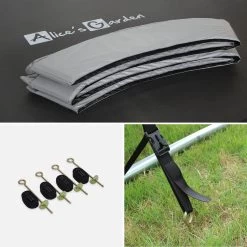 Trampoline 400cm Avec Pack D'accessoires Couleur : Gris 15 Trampoline 400cm Avec Pack D'accessoires Couleur : Gris -Outdoor Living Soldes KIT400GREY 07