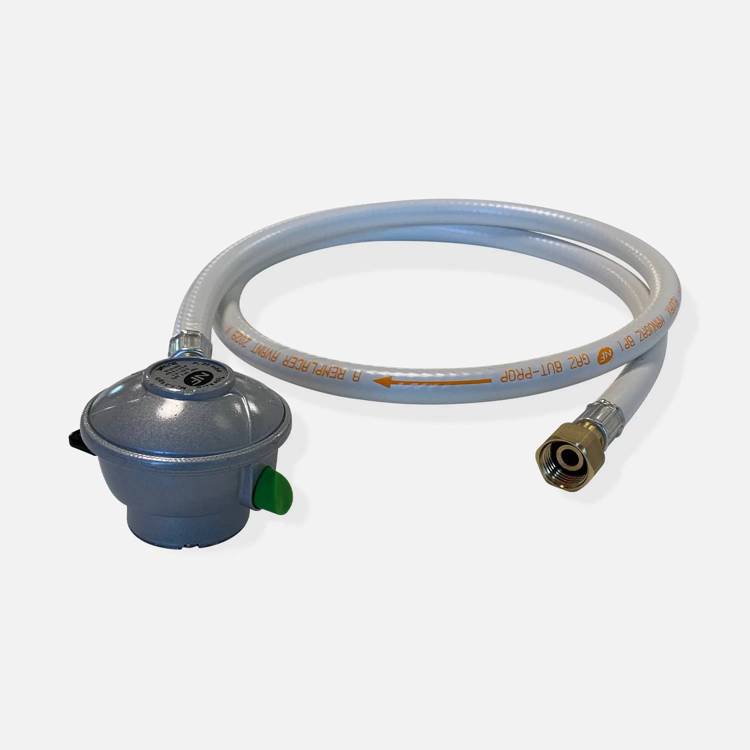 Kit Tuyau Flexible De Gaz + Détendeur Quick-on Butane 20mm 3 Kit Tuyau Flexible De Gaz + Détendeur Quick-on Butane 20mm