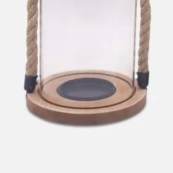 Lanterne En Verre, Anse En Corde Intérieur/extérieur (lot De 2) 10 Lanterne En Verre, Anse En Corde Intérieur/extérieur (lot De 2) -Outdoor Living Soldes LANT19ROPEX2 03