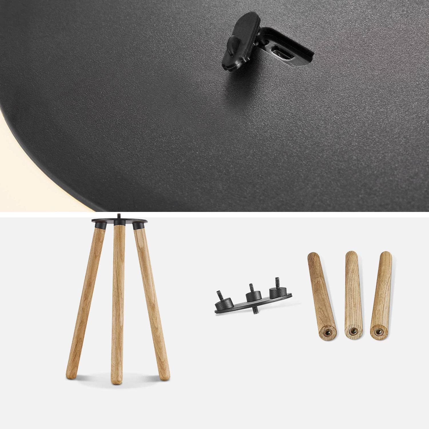 Lampe D'intérieur LED 3 En 1 Avec Trépied 8 Lampe D'intérieur LED 3 En 1 Avec Trépied – Image 6