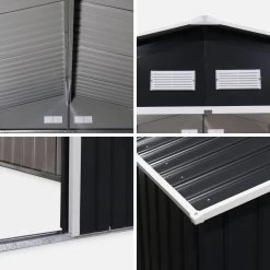 Abri De Jardin Métal 10,85m² 9 Abri De Jardin Métal 10,85m² -Outdoor Living Soldes MS1085GY 04