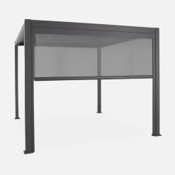 Pergola Bioclimatique 3x4m Triomphe + Store 3m