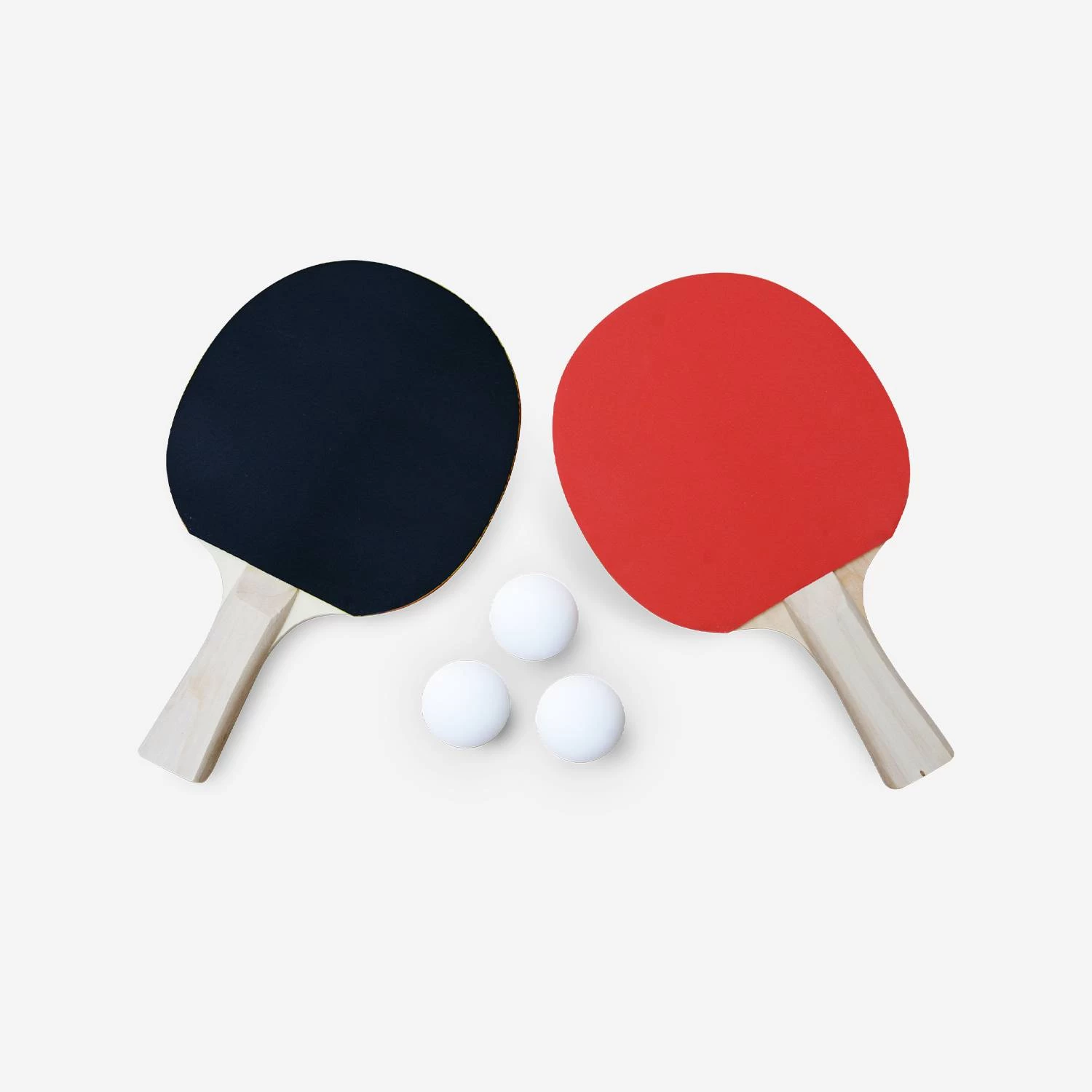 Raquette Ping Pong (lot De 2) + 3 Balles 3 Raquette Ping Pong (lot De 2) + 3 Balles