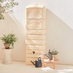 Récupérateur D'eau Mural Chastang 300L (lot De 2) Couleur : Beige -Outdoor Living Soldes REP300LBGX2 03