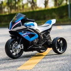 Moto électrique Enfant BMW HP4 6V, 1 Place Couleur : Bleu -Outdoor Living Soldes ROCMOTOBMW6BLU 05