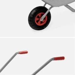 Brouette Manuelle, 80L 1 Roue -Outdoor Living Soldes WHLBAR80LGY 02