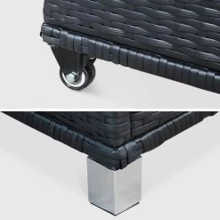 Coffre De Jardin Résine Tressée 790L Couleur : Noir 14 Coffre De Jardin Résine Tressée 790L Couleur : Noir -Outdoor Living Soldes WKHBOX160BK 04