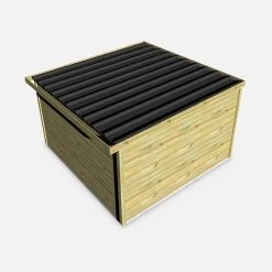 Abri De Jardin Bois 13m², Sapin Du Nord Traité Autoclave Ep.27mm -Outdoor Living Soldes WSAF33X33NAT 05