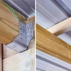 Abri De Jardin Bois 20,3m², Sapin Du Nord Traité Autoclave Ep.27mm -Outdoor Living Soldes WSAF42X42NAT 05