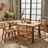 Table Intérieur / Extérieur Bois Et Métal + 4 Chaises En Cannage Et Bois -Outdoor Living Soldes ac150kdatr4can 4e7b5fa96aa48c3768f058bd45937052