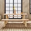 Table De Jardin 6 Places En Bois Avec Bancs Couleur : Ivoire -Outdoor Living Soldes ac180setivose 09037d87e424a1a4d5c48f3844a17895