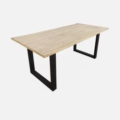 Table à Manger Bois Et Métal 180cm + 4 Chaises Et 2 Fauteuils En Rotin Naturel 9 Table à Manger Bois Et Métal 180cm + 4 Chaises Et 2 Fauteuils En Rotin Naturel -Outdoor Living Soldes ac180tbkr6bk 6c109a6597fda244b695b4b47bba8a2a