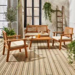Salon De Jardin Bois Et Cannage 4 Places 12 Salon De Jardin Bois Et Cannage 4 Places -Outdoor Living Soldes ac3101cansqbg 0d5decc2671ef379e7c8f9b1faab6925