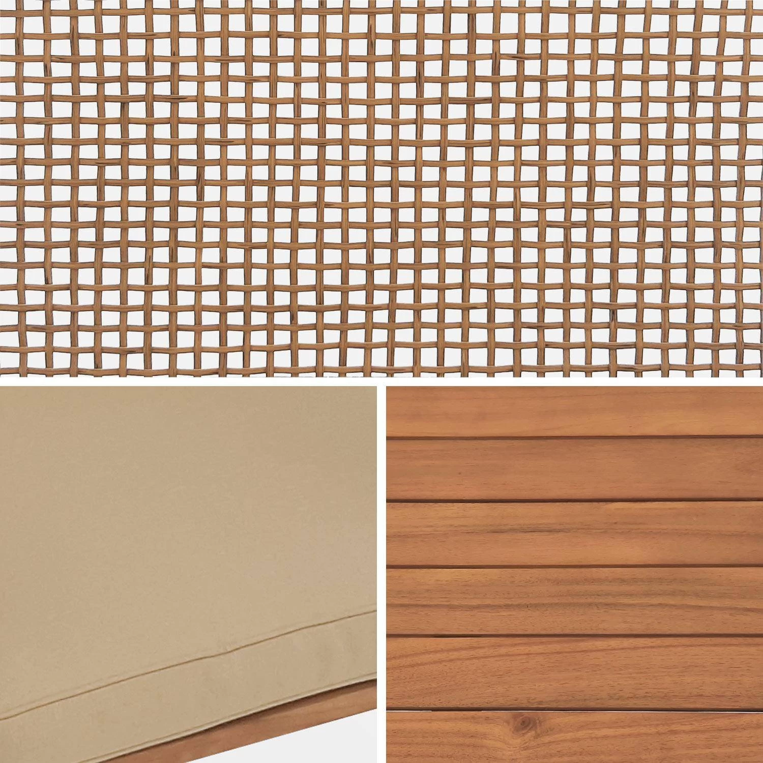 Salon De Jardin Bois Et Cannage 4 Places 11 Salon De Jardin Bois Et Cannage 4 Places – Image 9