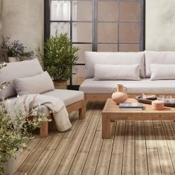 Salon De Jardin Bois Premium 5 Places Couleur : Bois / Beige -Outdoor Living Soldes ac4xxlbg e1b28b79097ab1c2310435fa9ac66899
