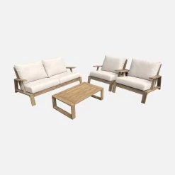 Salon De Jardin Bois 4 Places -Outdoor Living Soldes ach3109bg 741188b67bbc8cbb7b557bc689ebe58c