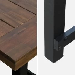 Table à Manger Bois Et Métal, 190cm + 2 Fauteuils Et 4 Chaises En Rotin Naturel 12 Table à Manger Bois Et Métal, 190cm + 2 Fauteuils Et 4 Chaises En Rotin Naturel -Outdoor Living Soldes ackd190wr6bk 8ecabbc9bf2bc3bb63769d2262283993