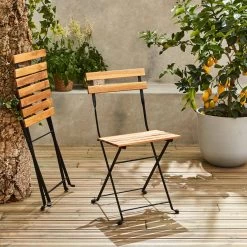Table De Bistrot Bois Et Métal 2 Chaises Pliables 12 Table De Bistrot Bois Et Métal 2 Chaises Pliables -Outdoor Living Soldes acmtbs55s2bk 04f2a59fdd29671beeec600b31025d4d