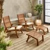 Chaise Avec Repose-pied Bois (lot De 2) 2 Chaise Avec Repose-pied Bois (lot De 2) -Outdoor Living Soldes acrlxftbgx2 e4b15570ecd9b8f3cb4cf14893e1b87d