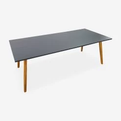 Ensemble De Jardin 220cm + 8 Chaises - BELEM Couleur : Gris / Gris Clair -Outdoor Living Soldes acston220r8lgy 9a7c0ab6d030f955262becb68ce6bfdc