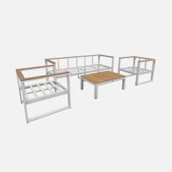 Salon De Jardin Bois Et Aluminium 5 Places Couleur : Beige 16 Salon De Jardin Bois Et Aluminium 5 Places Couleur : Beige -Outdoor Living Soldes afec3101whbg 74eb7cf8a62a27a60871acf45d7b0e0b