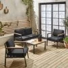 Salon De Jardin Aluminium Et Polywood 4 Places Couleur : Gris Foncé -Outdoor Living Soldes afpw3101atgy d10bd9b612a7f705c193d3439791da5d