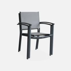 Fauteuils De Jardin Empilables Aluminium Et Textilène (lot De 2) Couleur : Gris Clair -Outdoor Living Soldes aftxchrx2atgy 6fe5a2f9e58d986a9b1e648221977ec5